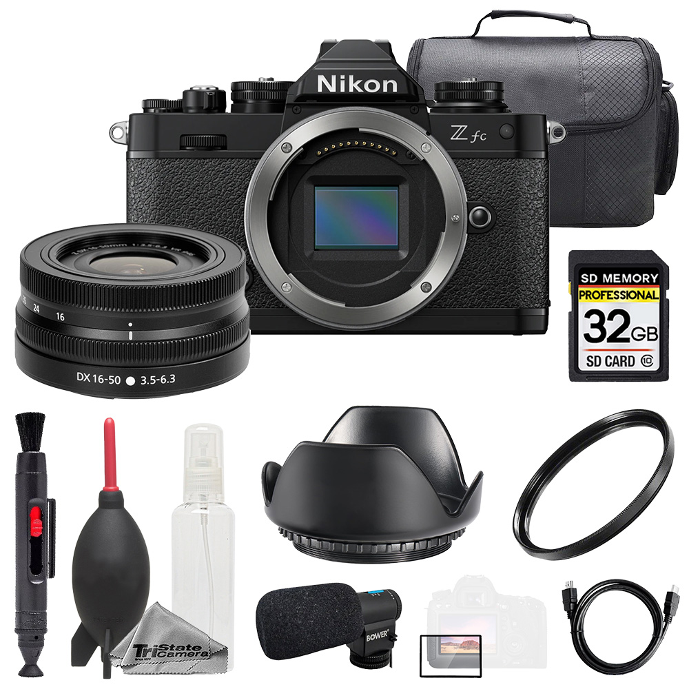Nikon Zfc + Z DX 16-50mm f/3.5-6.3 VR Lens Black + Mic + Nikon Zfc + Z DX 16-50mm f/3.5-6.3 VR Lens Black + Mic +