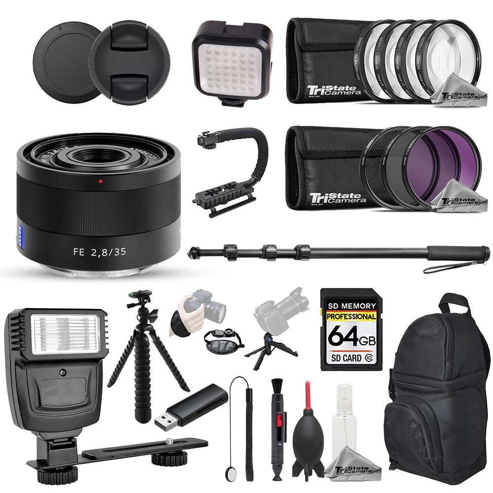 【SALE】SONY Sonnar T* FE 35mm F2.8 ZA Sony Sonnar T* FE 35mm f/2.8 ZA Lens SEL35F28Z B&H Photo Video