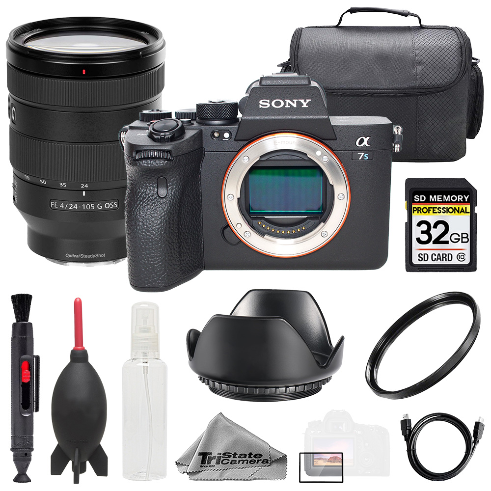 Sony a7S III + FE 24-105mm f/4 G OSS Lens +32GB + Bag+ UV Filter