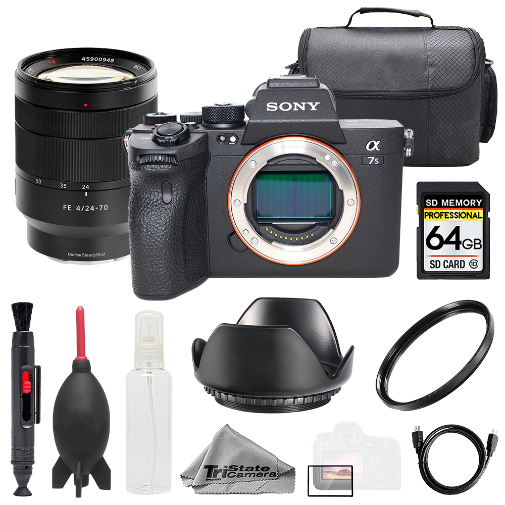 SONY α7RII レンズセットVario-Tessar FE 24-70mm Sony a7S III + Vario-Tessar T* FE 24-70mm f/4 ZA OSS Lens +64GB +
