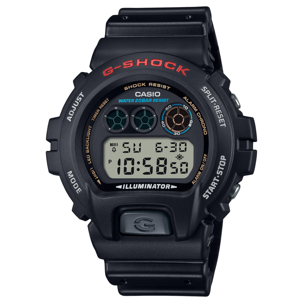 Casio Men's DW6900-1V G-Shock Digital Countdown Alarm Sport Wrist