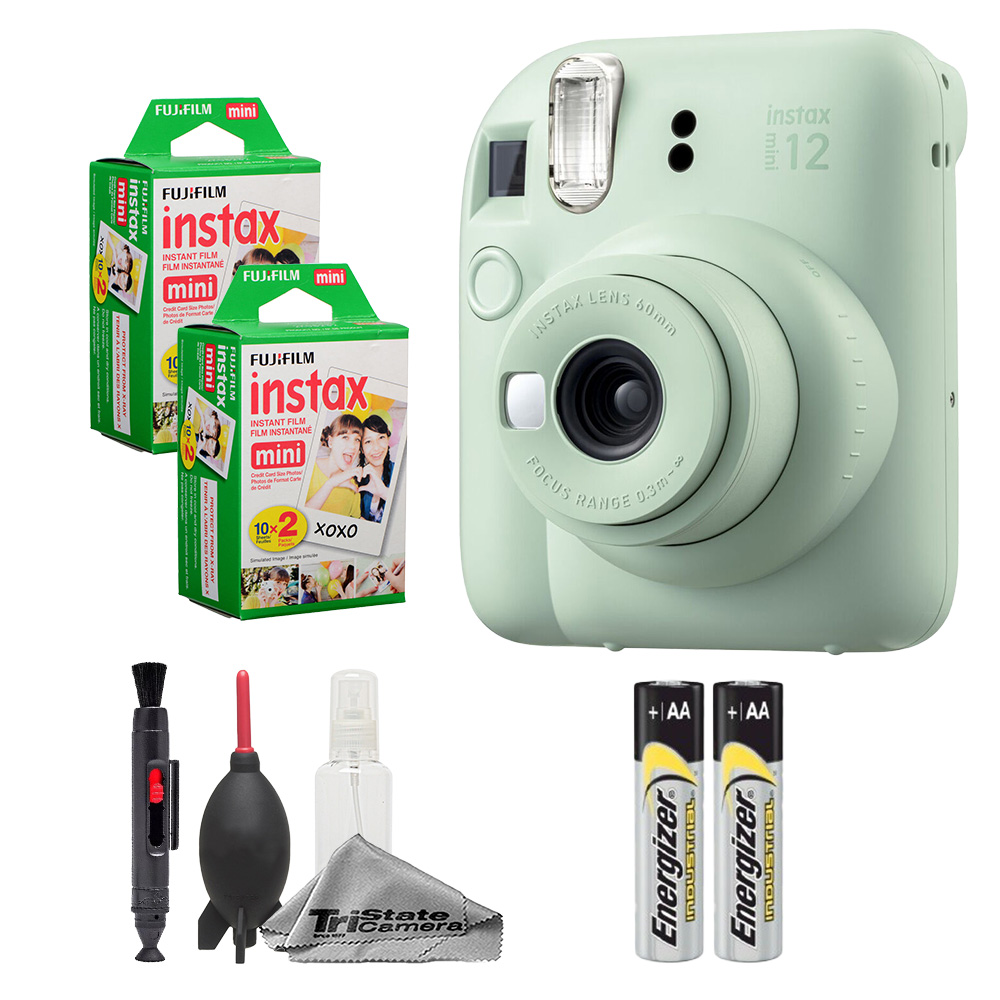 Fujifilm Instax Mini 12 Camera (Mint Green) w/ 40 Mini Film