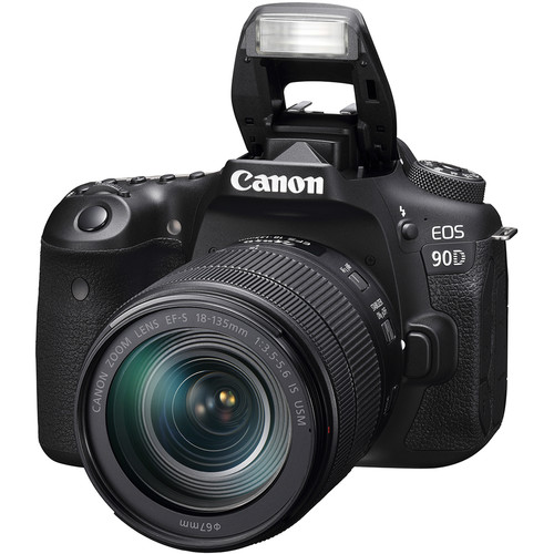 Canon EOS 90D DSLR Camera with 18-135mm USM + 75-300 III +