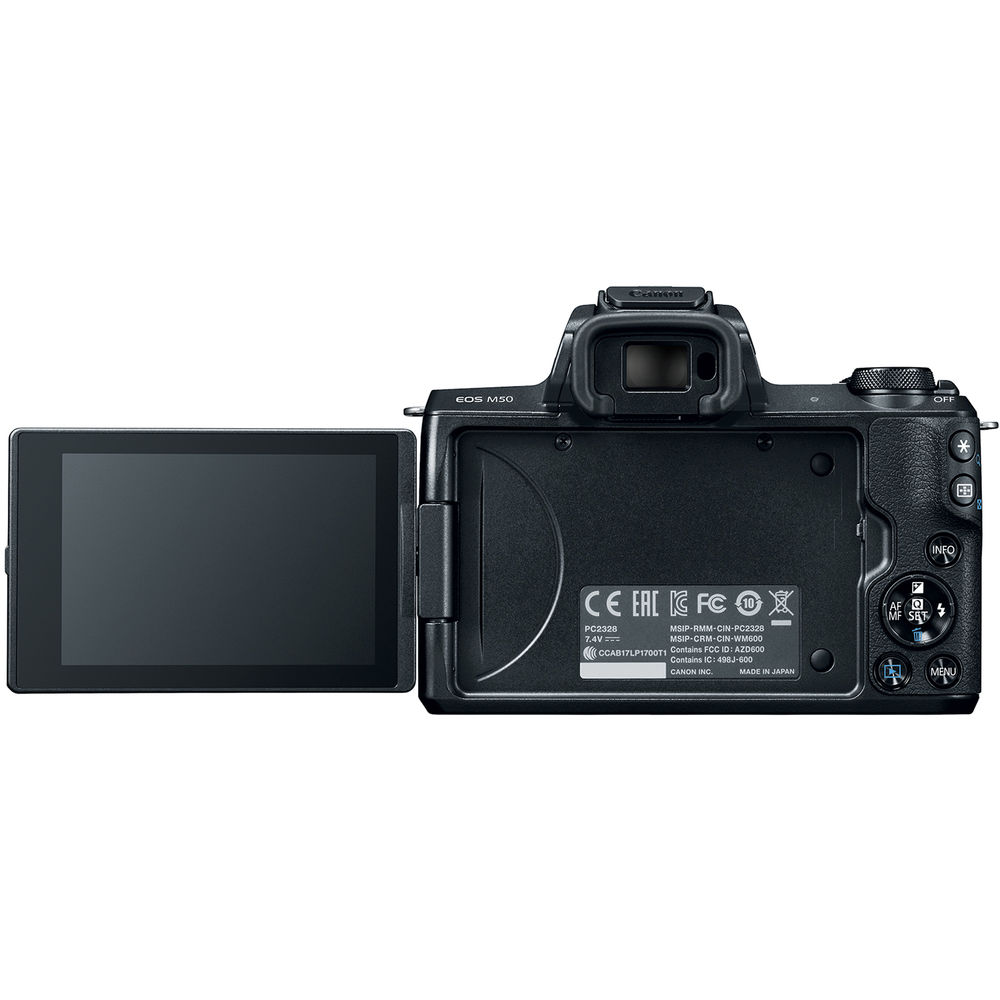 Canon EOS M50 II Camera + 15-45mm Lens + 55-200mm Lens + 64GB