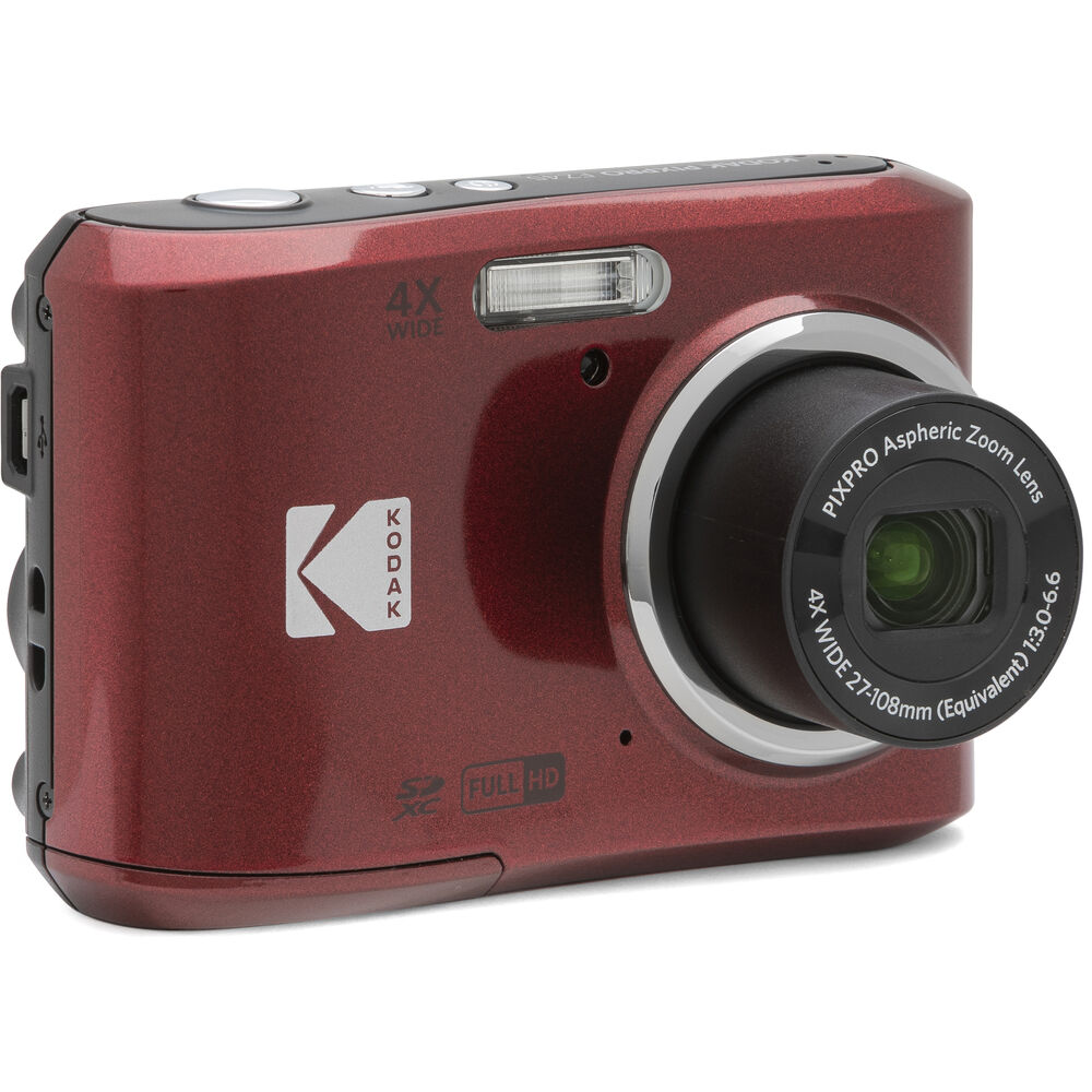 Kodak PIXPRO FZ43 Digital Camera (Red) FZ43-RD 819900012439
