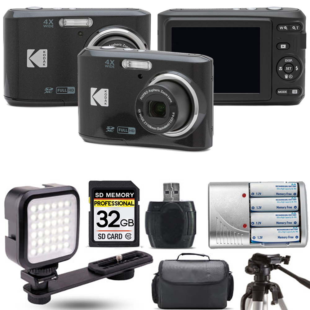 Kodak Pixpro FZ45 Camera (Black)+ Extra Battery + LED - 32GB Kodak Pixpro FZ45 Camera (Black)+ Extra Battery + LED - 32GB