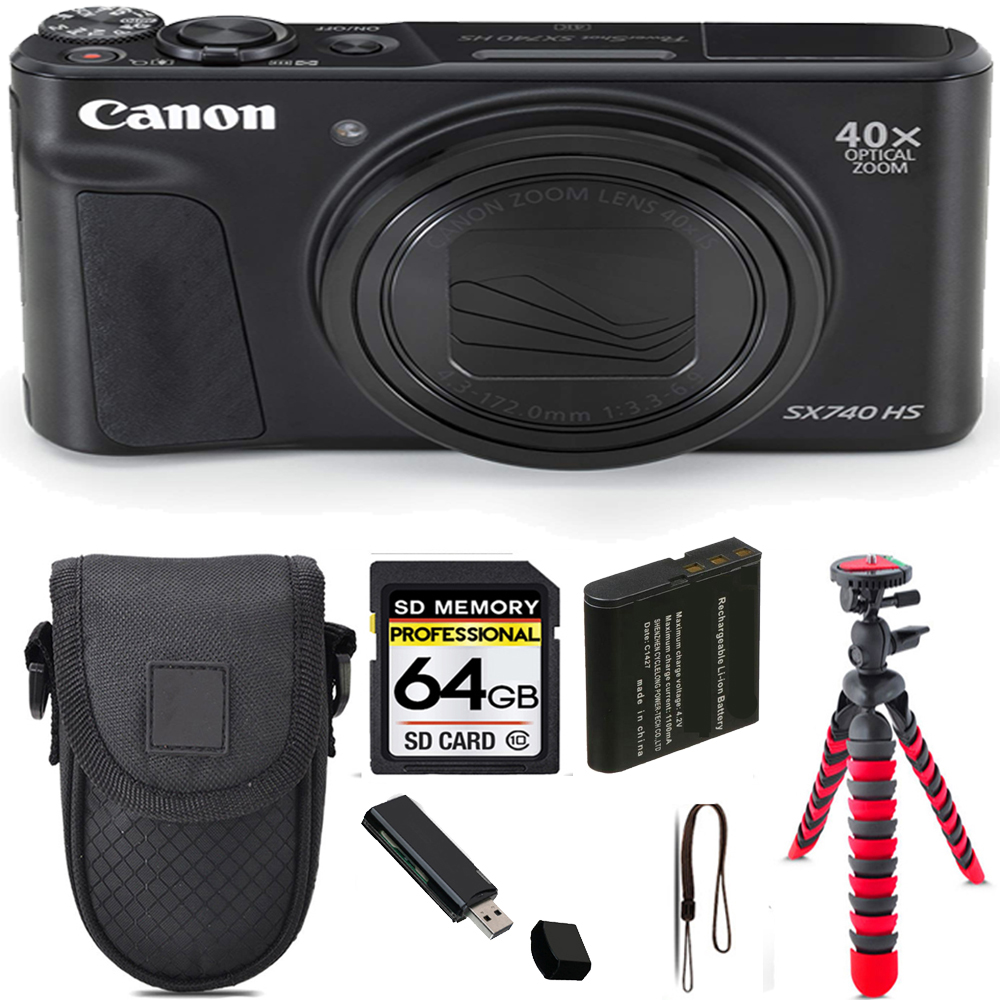 Canon PowerShot SX740 HS 40倍ズーム(Black) Amazon.com : Canon Powershot SX740 HS Digital Camera (Black