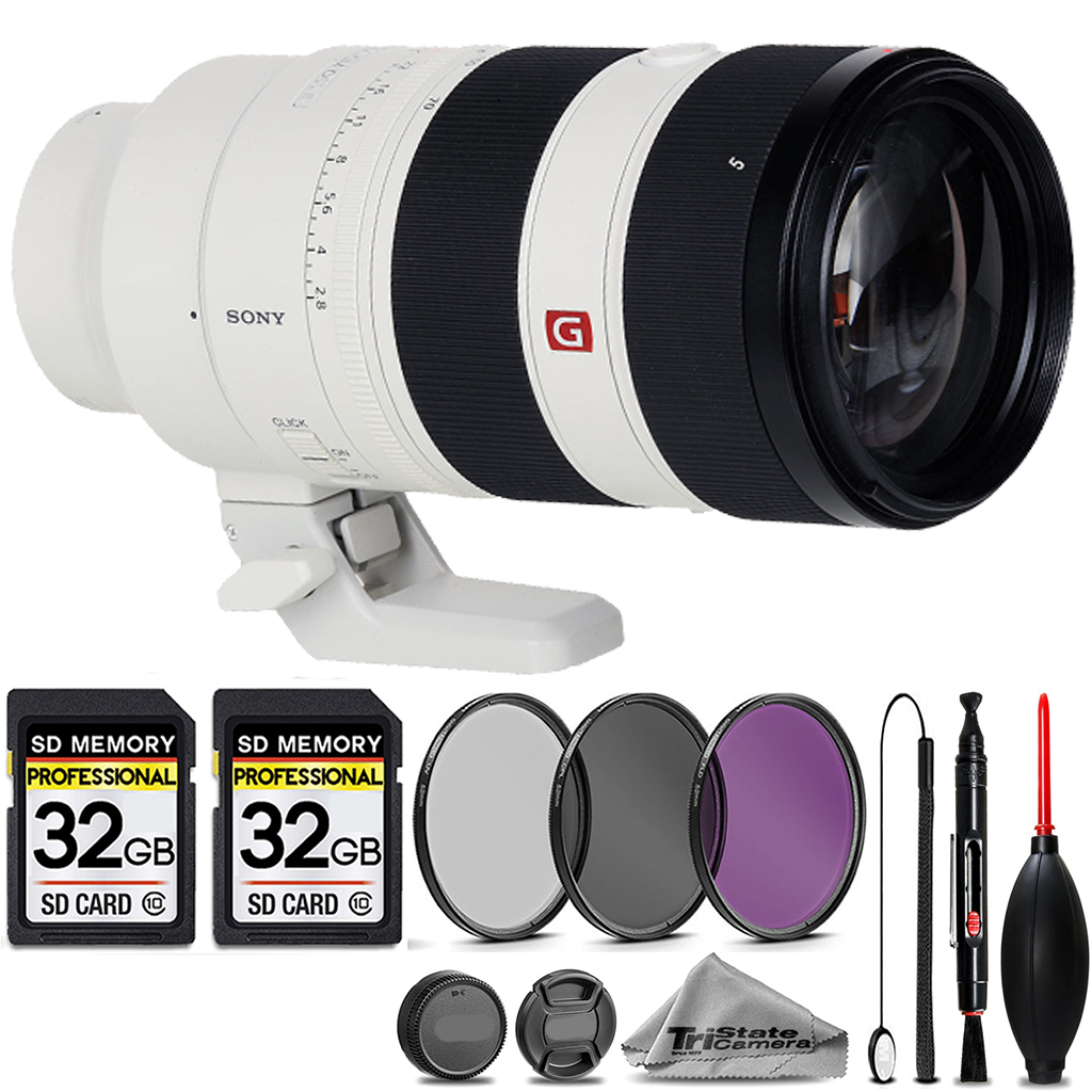 Sony FE 70-200mm f/2.8 GM OSS II Lens +3PC FILTER + 64GB Sony FE 70-200mm f/2.8 GM OSS II Lens +3PC FILTER + 64GB