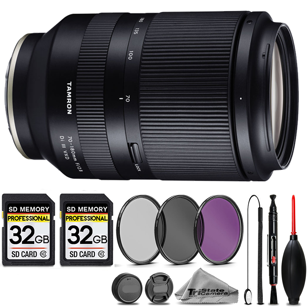 Tamron 70-180mm f/2.8 Di III VXD Lens for Sony+3PC FILTER+ Tamron 70-180mm f/2.8 Di III VXD Lens for Sony+3PC FILTER+