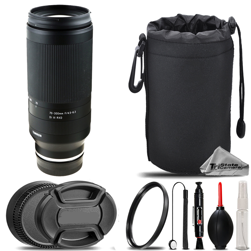 Tamron 70-300mm f/4.5-6.3 Di III RXD Lens (Z) +UV Filter+ Hood +