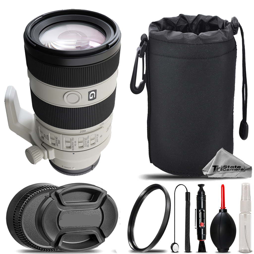 Sony FE 70-200mm f/4 Macro G OSS II Lens+ UV Filter+ Hood +Lens