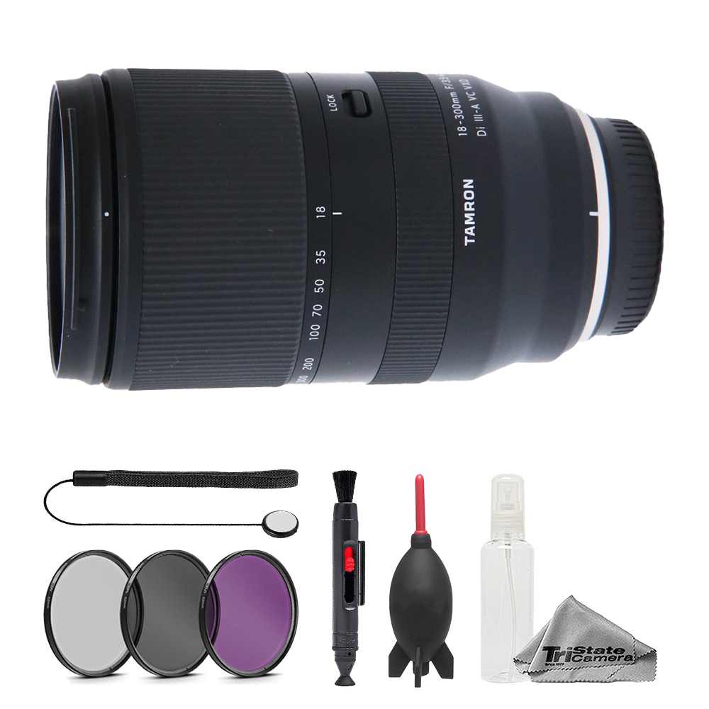 Tamron 18-300mm f/3.5-6.3 Di III-A VC VXD Lens - 7pc