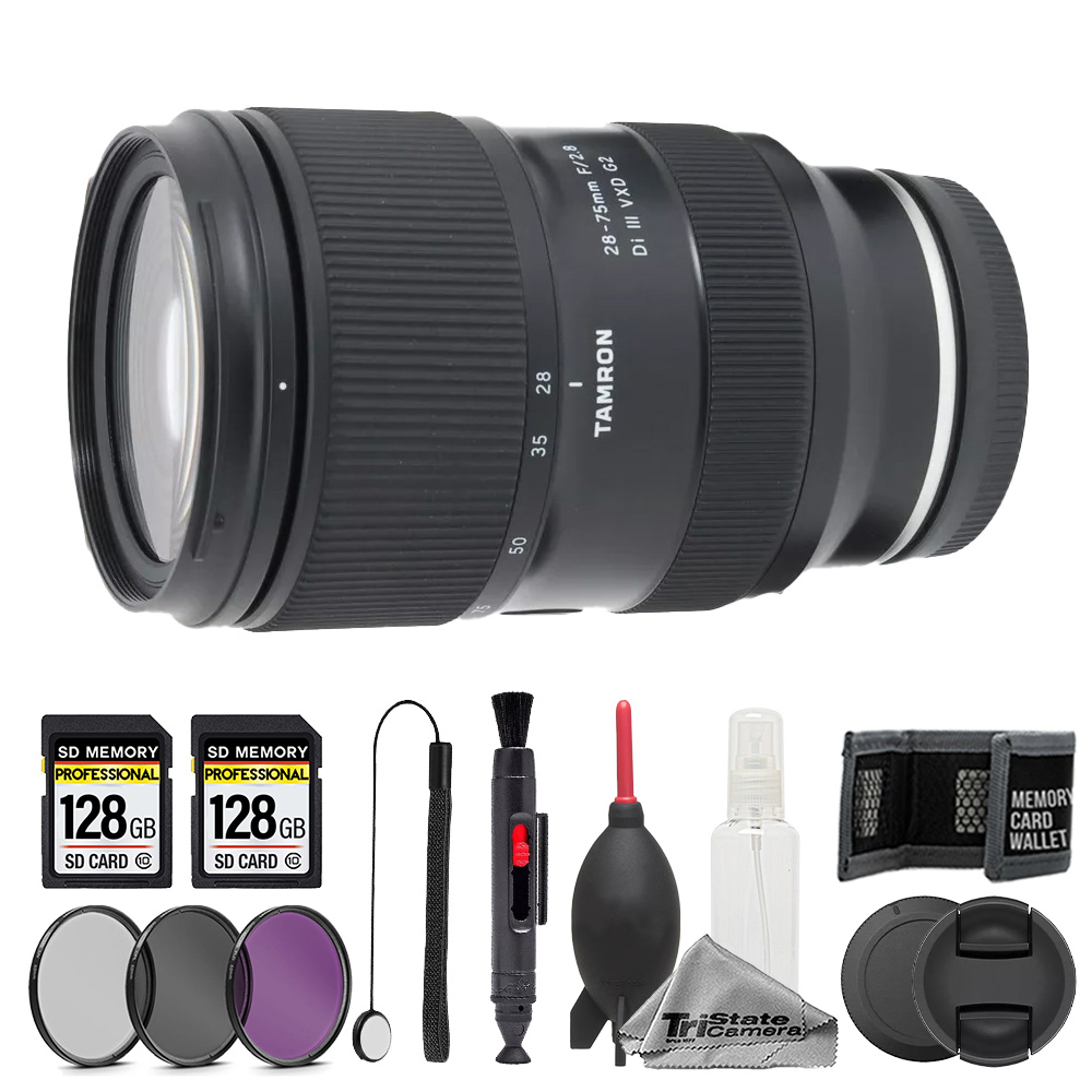 Tamron 28-75mm f/2.8 Di III VXD G2 Lens - 11pc 256GB Memory Care
