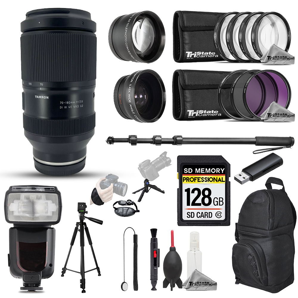Tamron 70-180mm f/2.8 Di III VC VXD G2 Lens - 22pc 128GB Ultimate