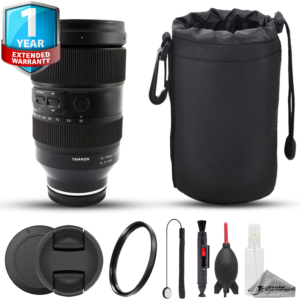 Tamron 35-150mm f/2-2.8 Di III VXD Lens - 7pc Care Kit + 1 Yr