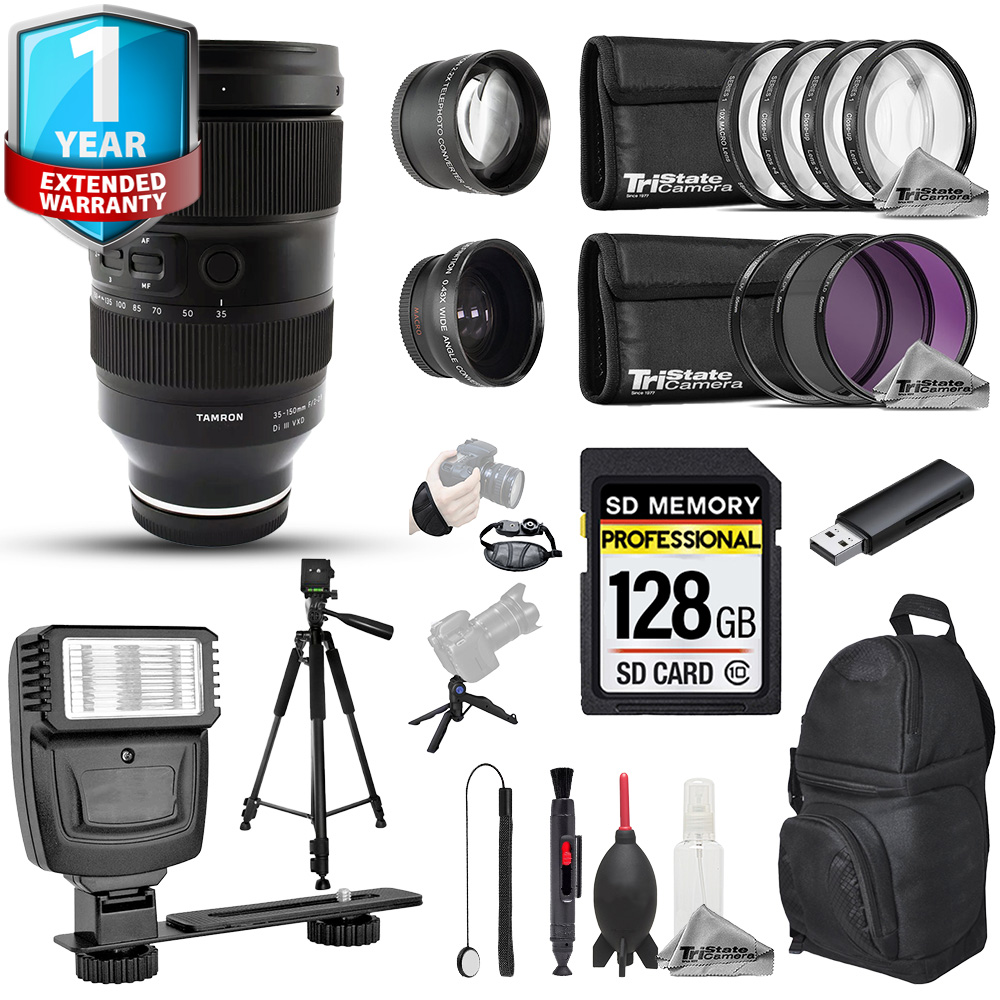 Tamron 35-150mm f/2-2.8 Di III VXD Lens - 20pc 128GB Pro Kit + 1