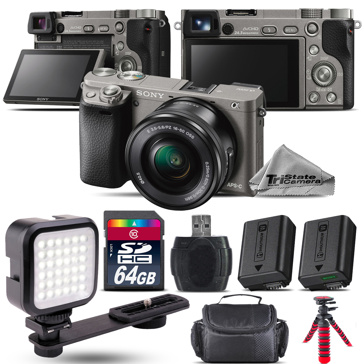 Sony Alpha a6000 Mirrorless Digital Camera + 16-50mm Lens (Black